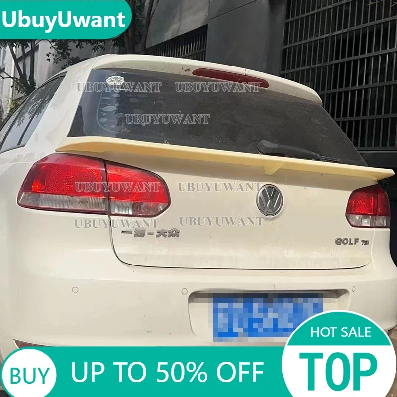 Per Volkswagen Vw Golf 6 Vi Mk6 2010-2013 Spoiler Posteriore Centrale Spoiler Per Vw Golf 6 Abs Spoiler Centrale (Non Adatto Per Gti E R)