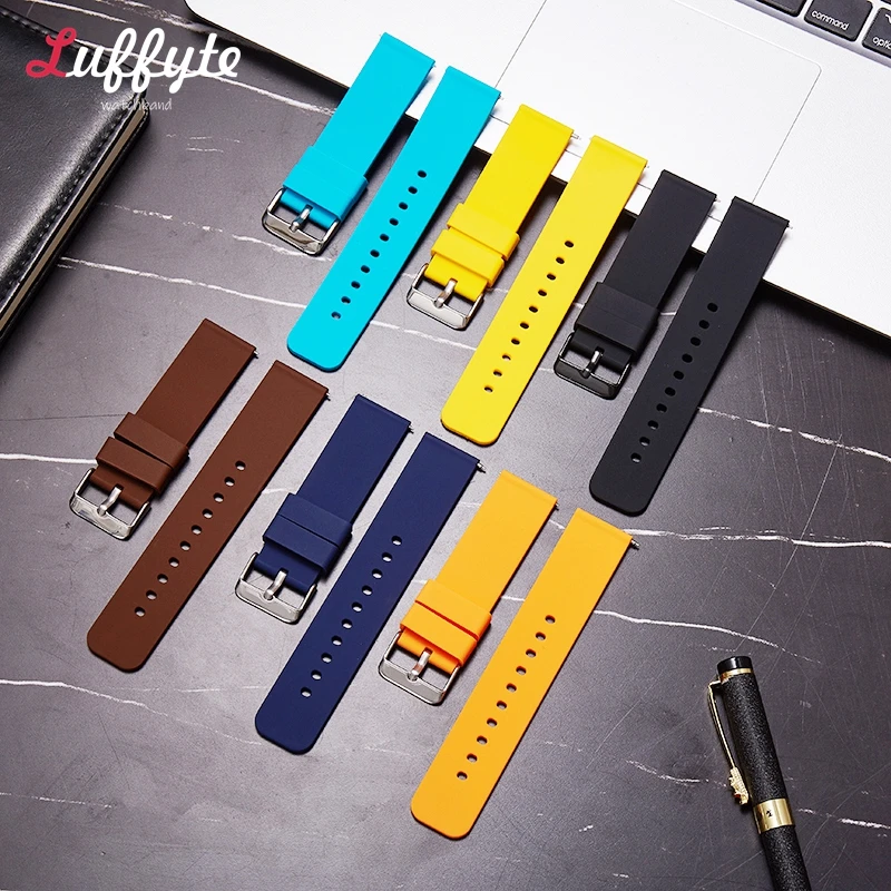 Multi-Size Silicone Quick Release Watch Bands - Versatile Wrist Accessories