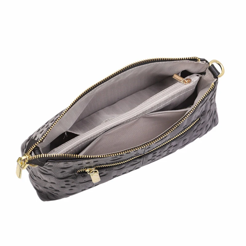 Letters Embossing ,Real Skin Shoulder Bag, 100% Natural Cowhide,Fashion Messenger Bag,Women Genuine Leather Crossbody Bag,D340