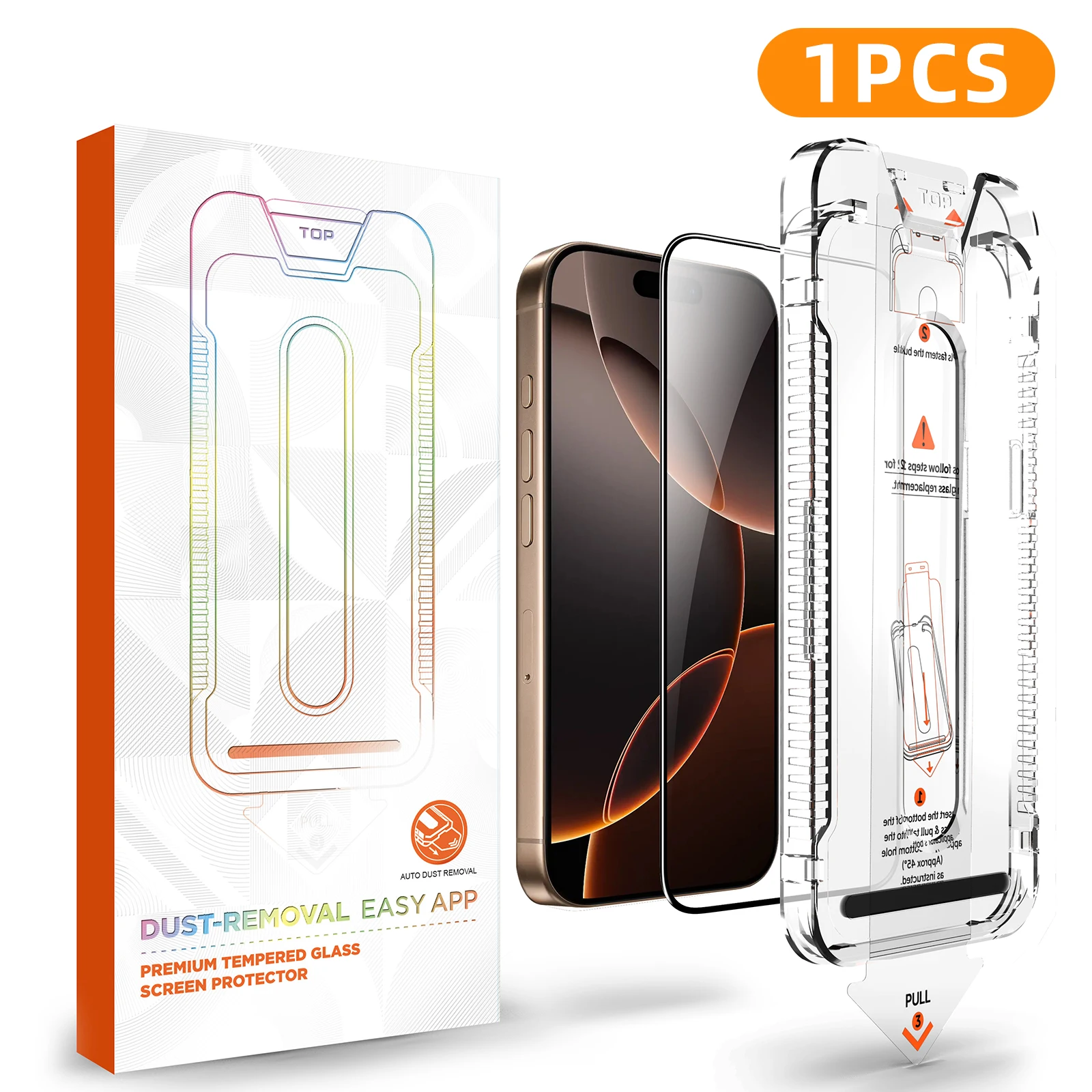 HD Tempered Glass For iPhone 17 Air Pro Max, Dust Free Easy Installation Screen Protector, Bubble Free, Easy Installation