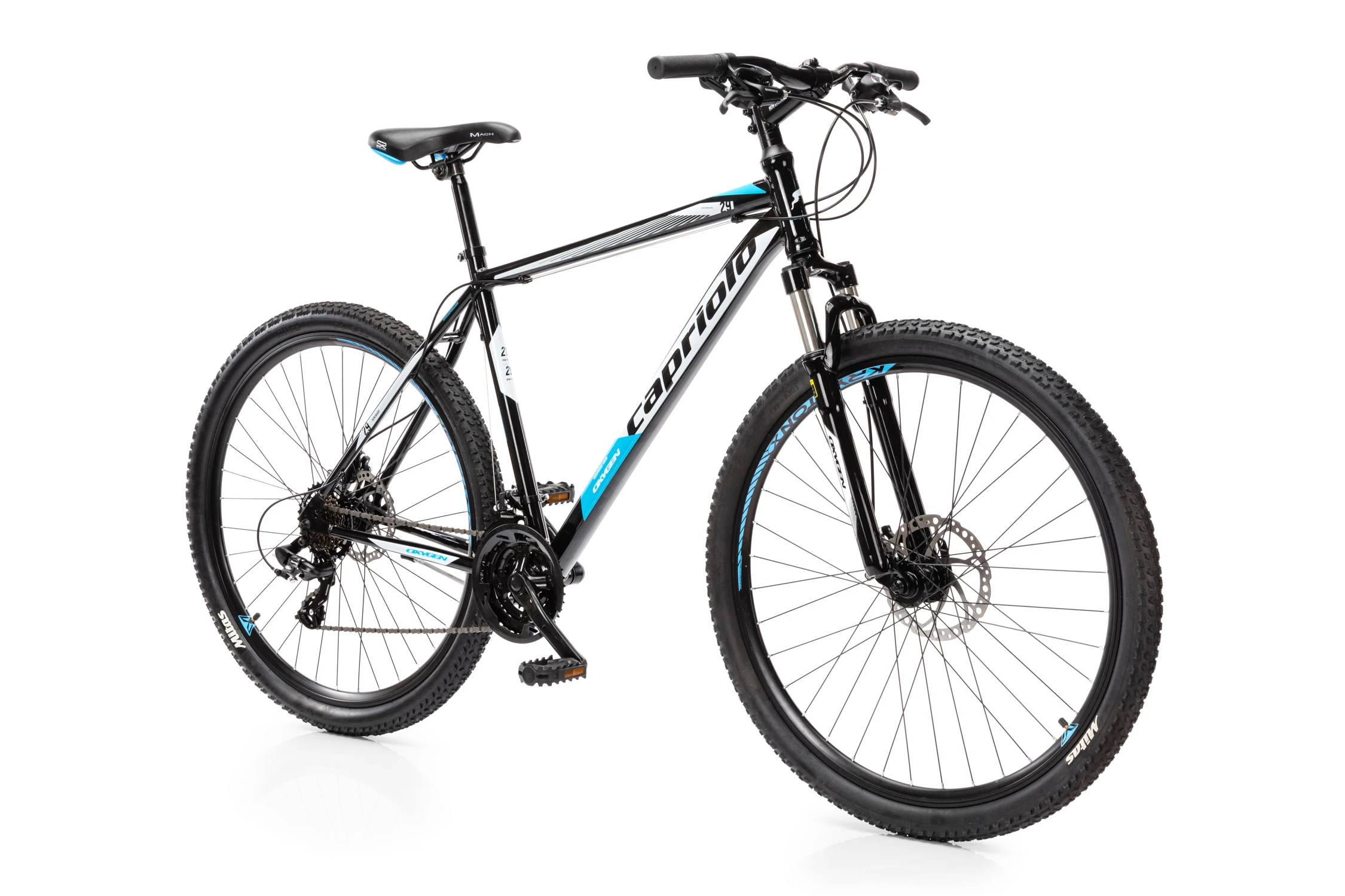 Велосипед CAPRIOLO MTB OXYGEN рама сталь 19'' колёса 29'' (чёрный-синий) |