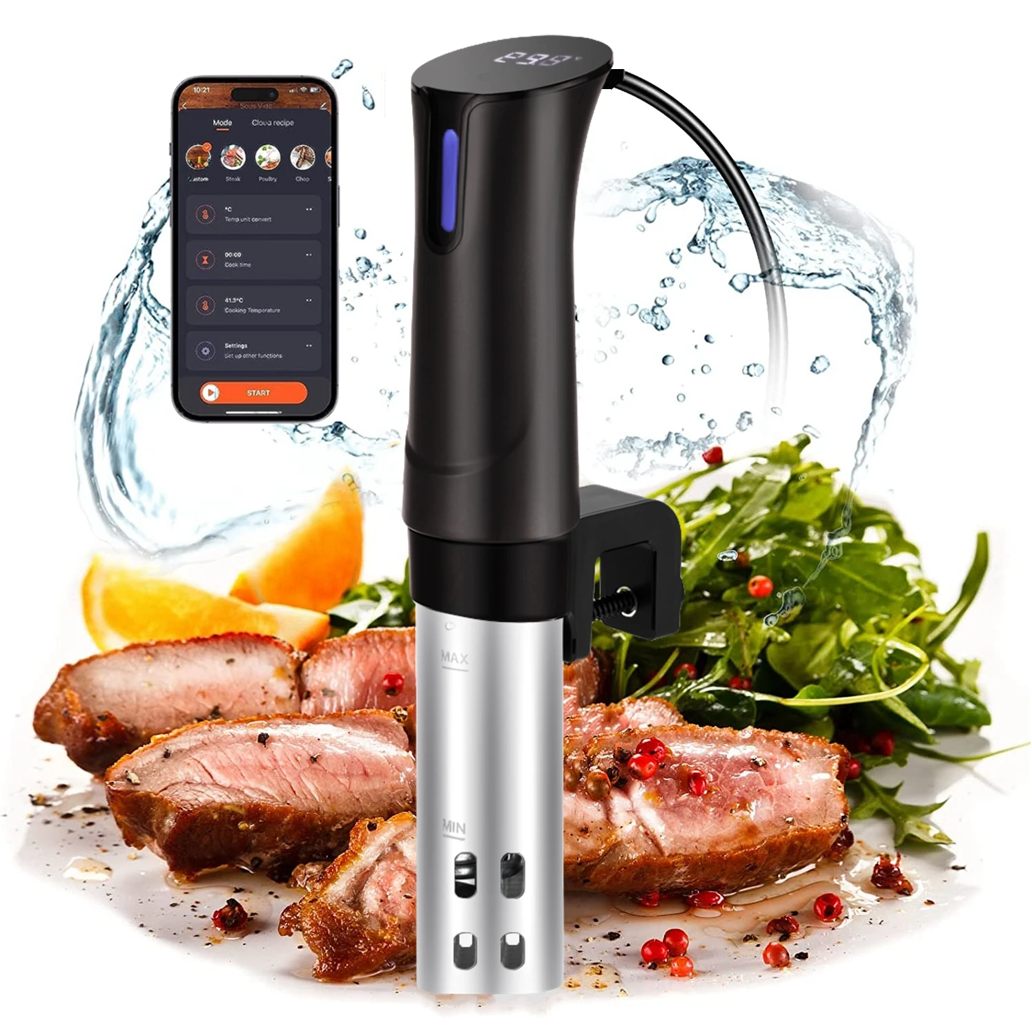 Sous Vide Cooker Smart Wifi 1100W APP Control Kitchen Slow Cooker Thermal Immersion Circulator Cooking Machine Home Appliance