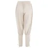 Men's Casual Trousers New Summer Drawstring Trousers Medieval Pirate Trousers Cotton and Linen Streetwear Pants 2