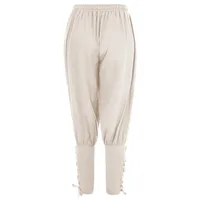 Men's Casual Trousers New Summer Drawstring Trousers Medieval Pirate Trousers Cotton and Linen Streetwear Pants 2