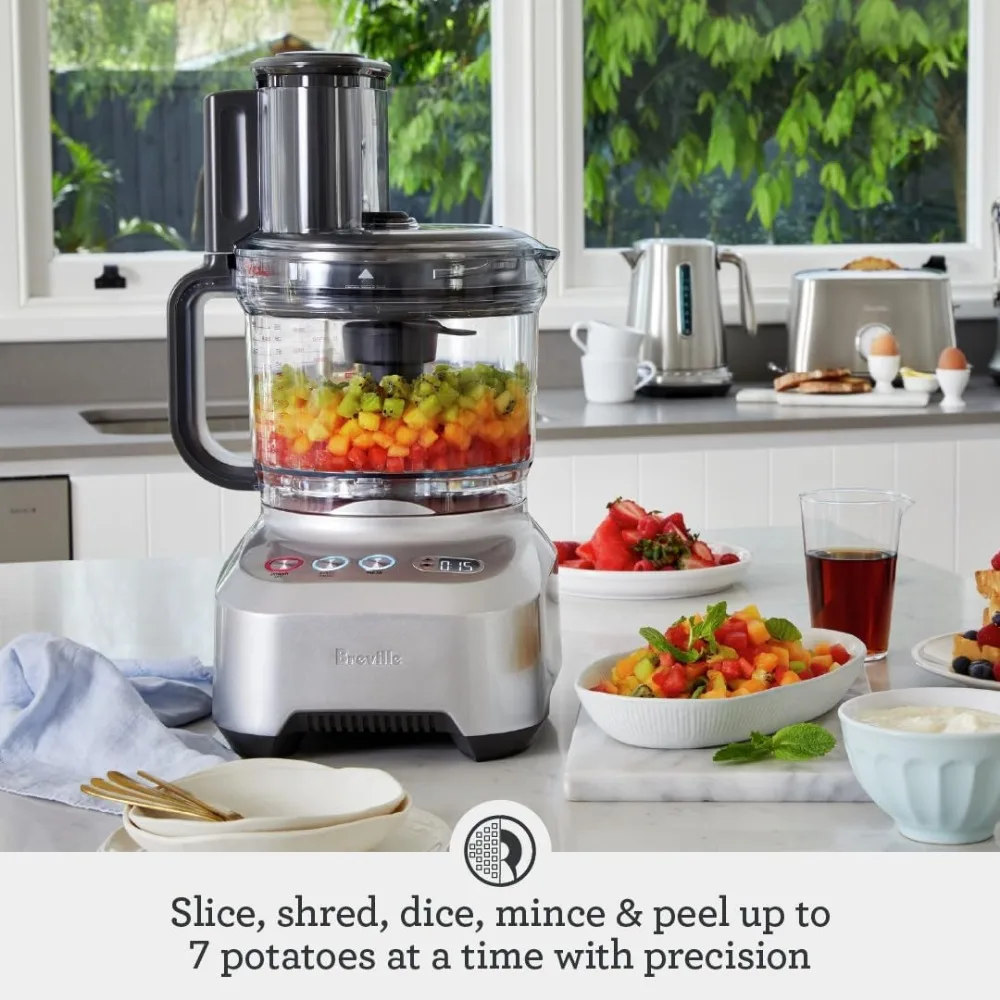 

New Breville Sous Chef 16 Cup Peel & Dice Food Processor, Brushed Aluminum, BFP820BAL,Silver