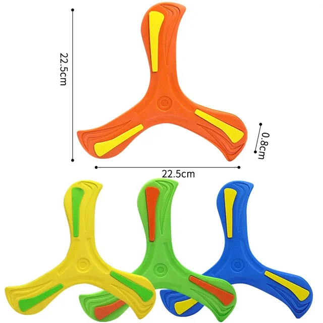 Children Boomerang Soft Three-leaf Cross Adult-kids Interactive Outdoor Toy Early Education Puzzle Decompression Best Gift 5