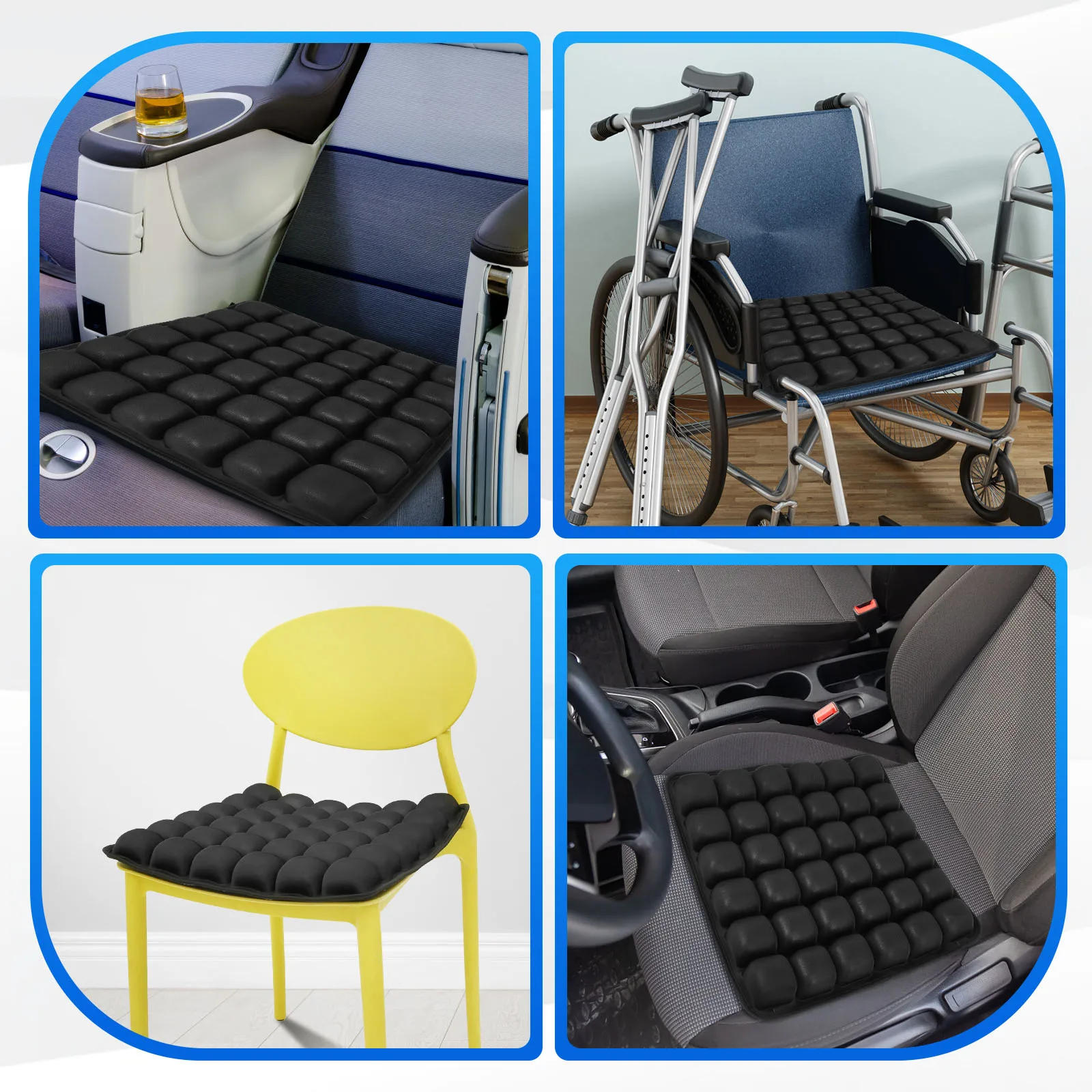 Breathable Inflatable Seat Cushion for Car Office Chair