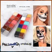 IMAGIC 12 Colors Flash Tattoo Face Body Paint Oil Painting Art Halloween Party Fancy Dress Beauty Makeup Tools 1