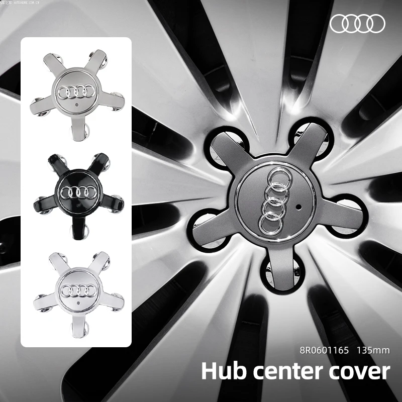 4Pcs 135Mm Car Wheel Rim Center Hub Caps Covers 8 R0601165 Per Audi A1 A2 A3 A4 A5 A6 A7 A8 Q1 Q3 Q5 Q7 Tt R8 Accessori Auto