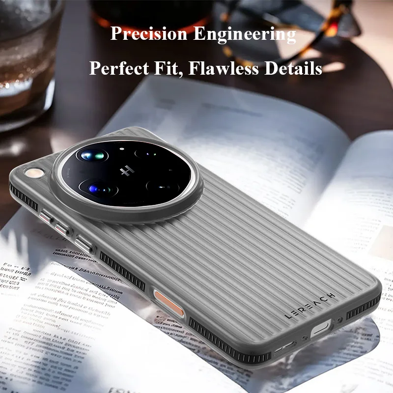 Lereach Corrugated Matte Phone Case - Anti-Slip, Slim, Fingerprint-Resistant, Multi-Color Options