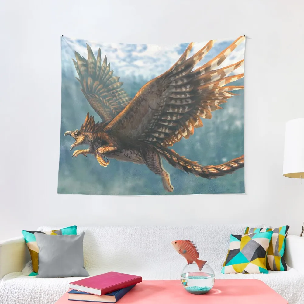 

Gryphon Restored Tapestry Wall Hanging Decor Room Ornaments Tapestry