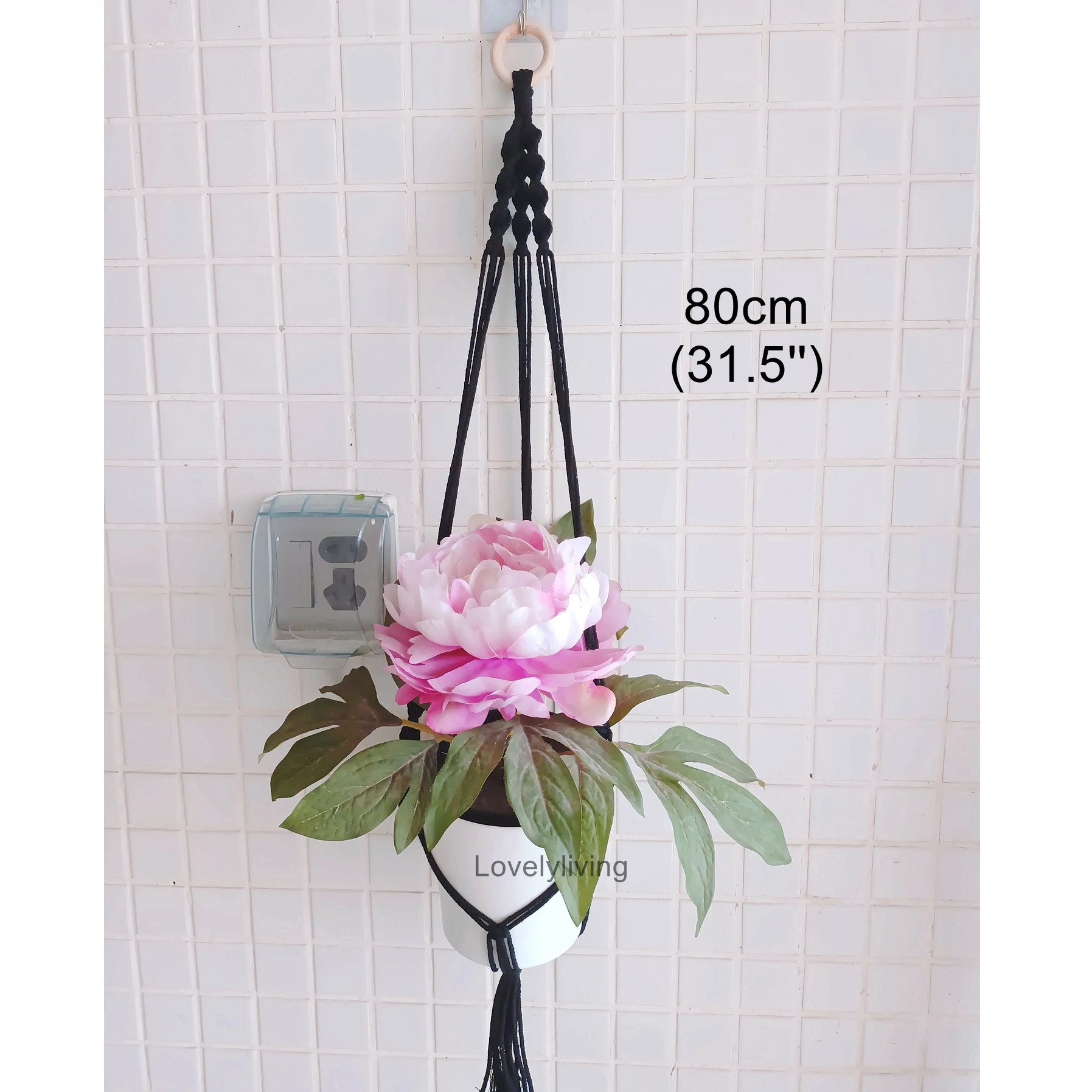 Big Macrame Hanging Planter Hanging Pot Plant Pot Macrame Plant Hangers Air Plant Holder Plant Hanging Decoration large terracotta pots Flower Pots & Planters