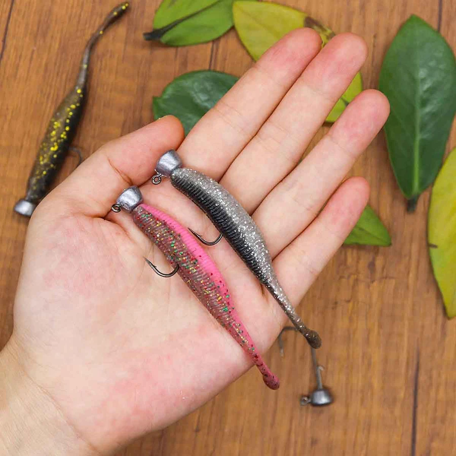 Reaction Tackle Tungsten Ned Rig Jig Heads - Mushroom Head, Weedless, 1/6oz, 5-Pack (White, EWG 3/0 Hook) - View #7