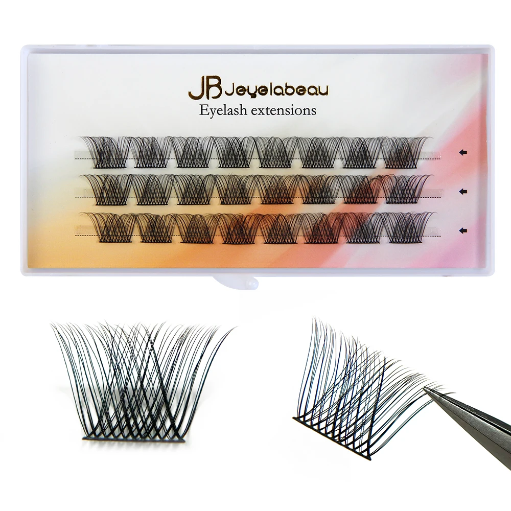 Description Picture 6 of itemDIY Cluster Eyelash Extension Super Fluffy Individual Lash Faux Mink Bunches Premium Material Multi Pointed Natural Eyelash