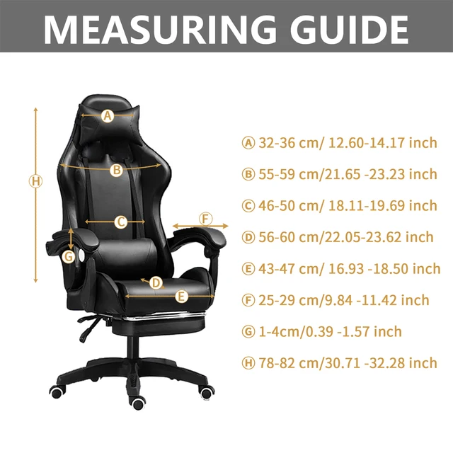 Velvet Color Gaming Chair Cover Soft Elasticity Spandex Armchair Slipcovers Computer Seat Chair Covers Stretch Rotating Lift 6