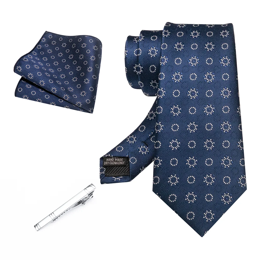 EASTEPIC 8 cm Herrenkrawatte Rot Grün Paisley Krawattenset mit Krawattenklammer Hochwertiges Accessoire für Hochzeit und Party Ausverkaufsartikel – Detail 9