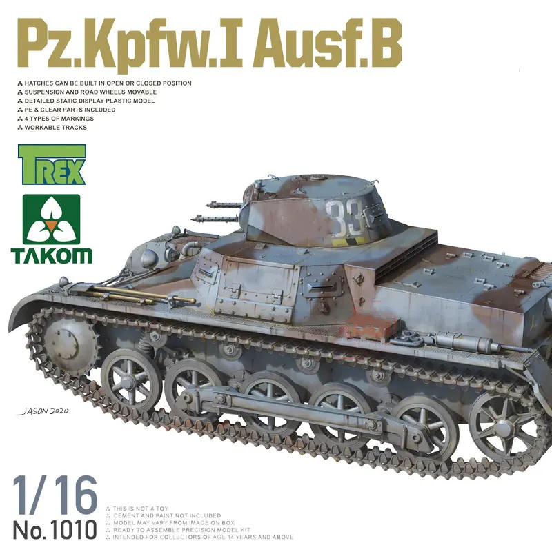 

Сборная модель танка TAKOM, модель немецкого стандарта 1010, танк № 1 B 1/16