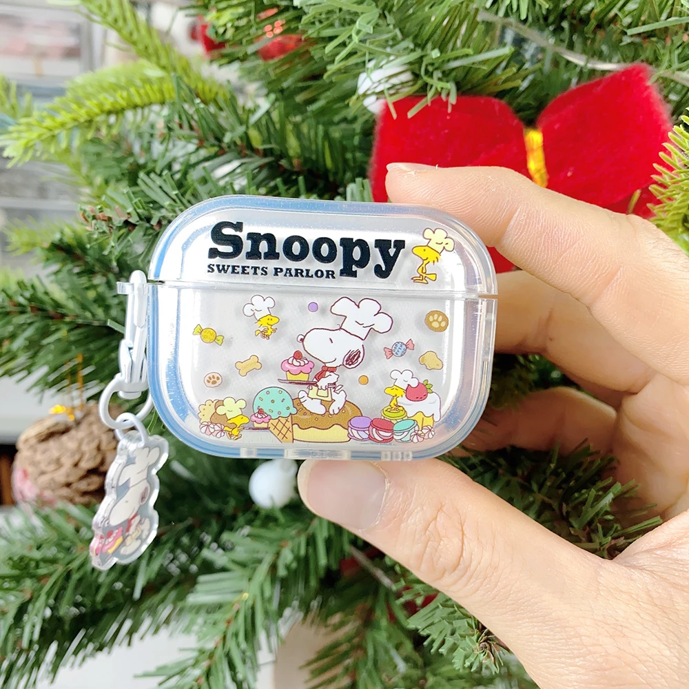 MINISO Cute Cartoon Anime Snoopy Airpods Case Suitable For