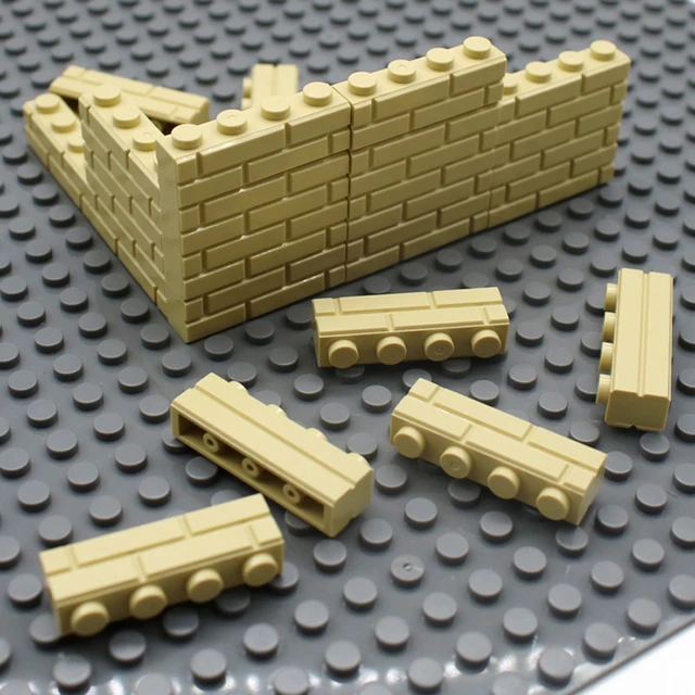 Marumine MOC Bricks 1x4 1x2 Wall Cube 15533 98283 2357 Houses Building Blocks Accessories Assembles Particles Compatible DIY Toy 5