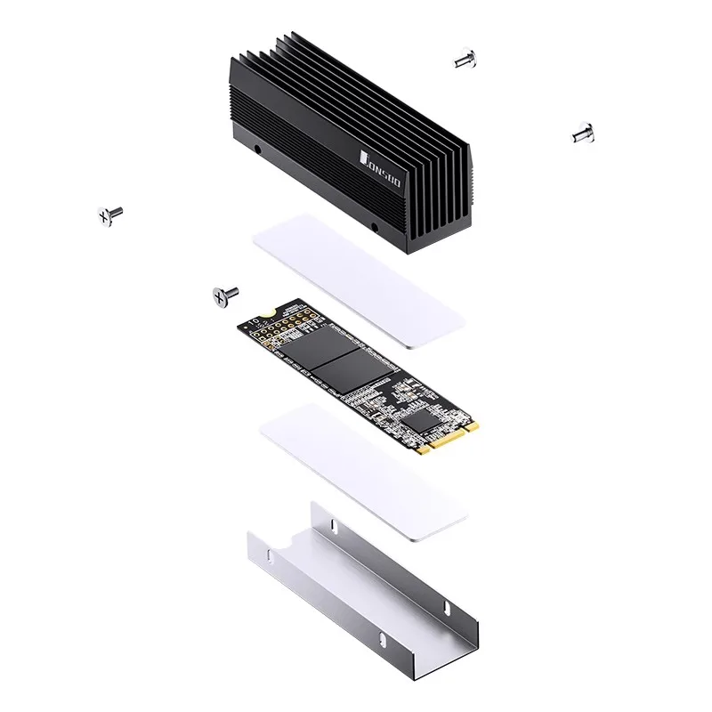Jonsbo M201 M202 M.2 SSD 쿨러 히트싱크 알루미늄 M.2 2280 SSD 하드 디스크 라디에이터 열전도 실리콘 패드 포함