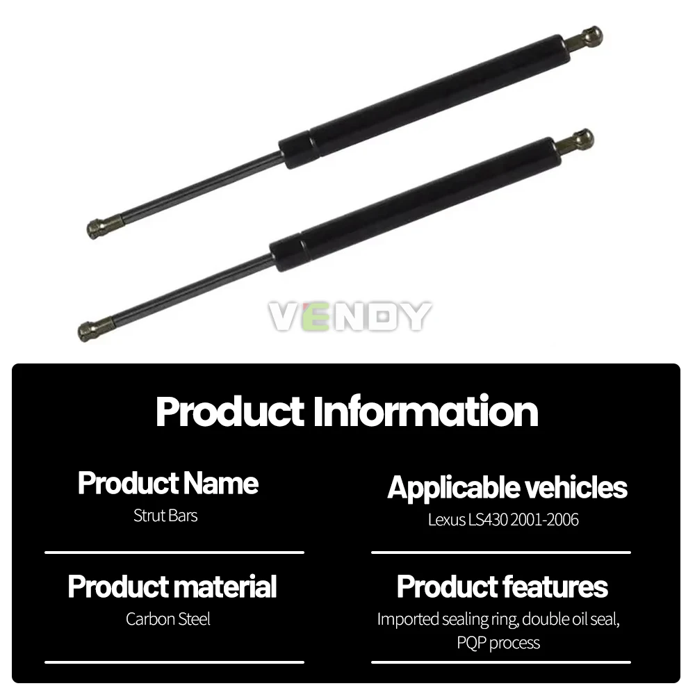 2pcs Rear Trunk Tailgate Strut For Lexus LS430 2001-2006 Boot Lift Support Bars Gas Spring Dampers Rod Accessories 64530-50030 3