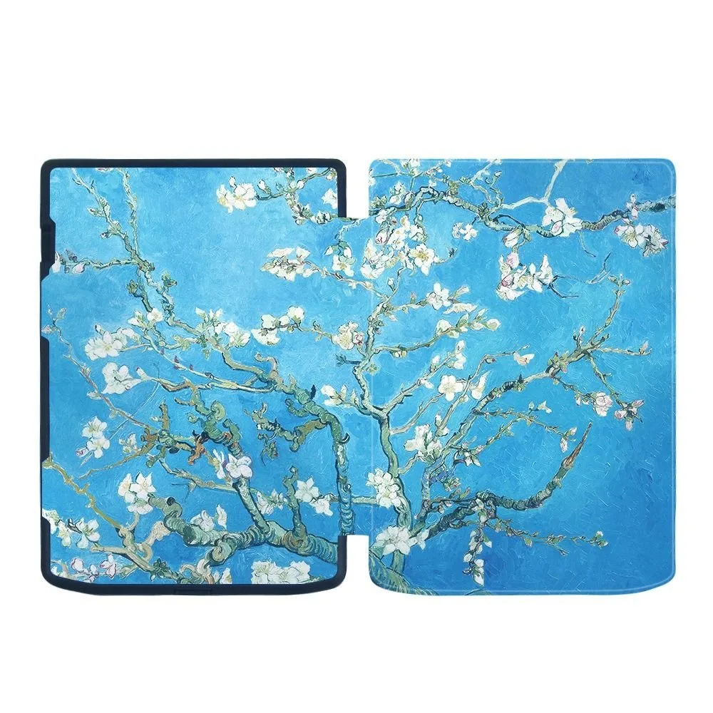 Premium PU Leather Multi-Fold E-Reader Case with Auto Wake/Sleep Feature