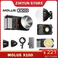 ZHIYUN MOLUS X100 LED Video Light Photography Lighting Fill Light for Photos Studio Video Youtube/Outdoor Shooting 1