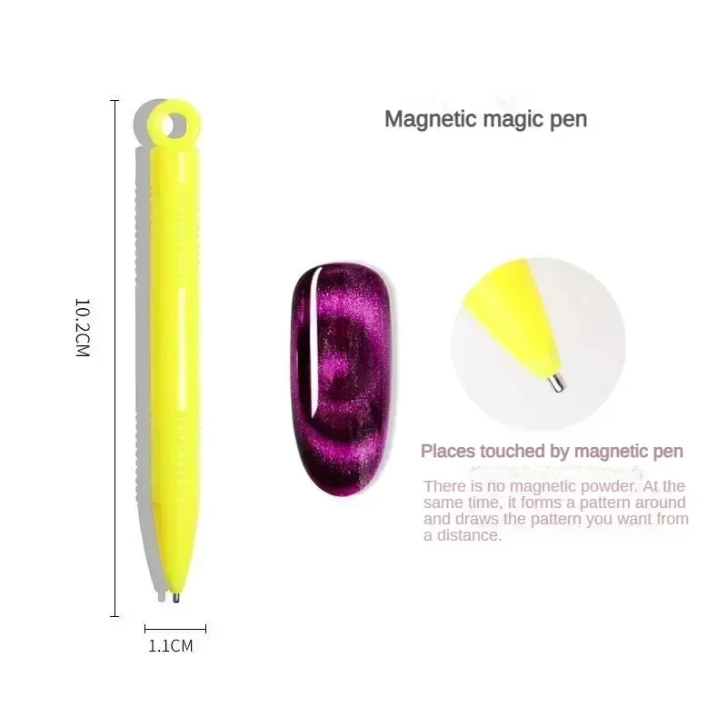 Nail Cat Eye Magnet Multifunctional Strong Magnetic Double Head 3D Cat Eye Effect Nail Care Tools