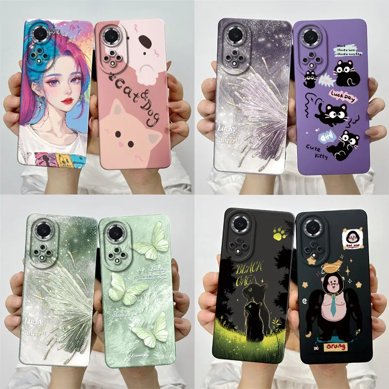 Soft Silicone Sweet Painted Protective Back Cover - Cute Printed Phone Case