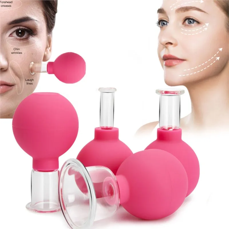 

Rubber Vacuu Cupping Massage Facial Suction Cups Anti Cellulite Cans Face Massage Vacuum Jar Anti-Wrinkle Therapy Cupping Jars