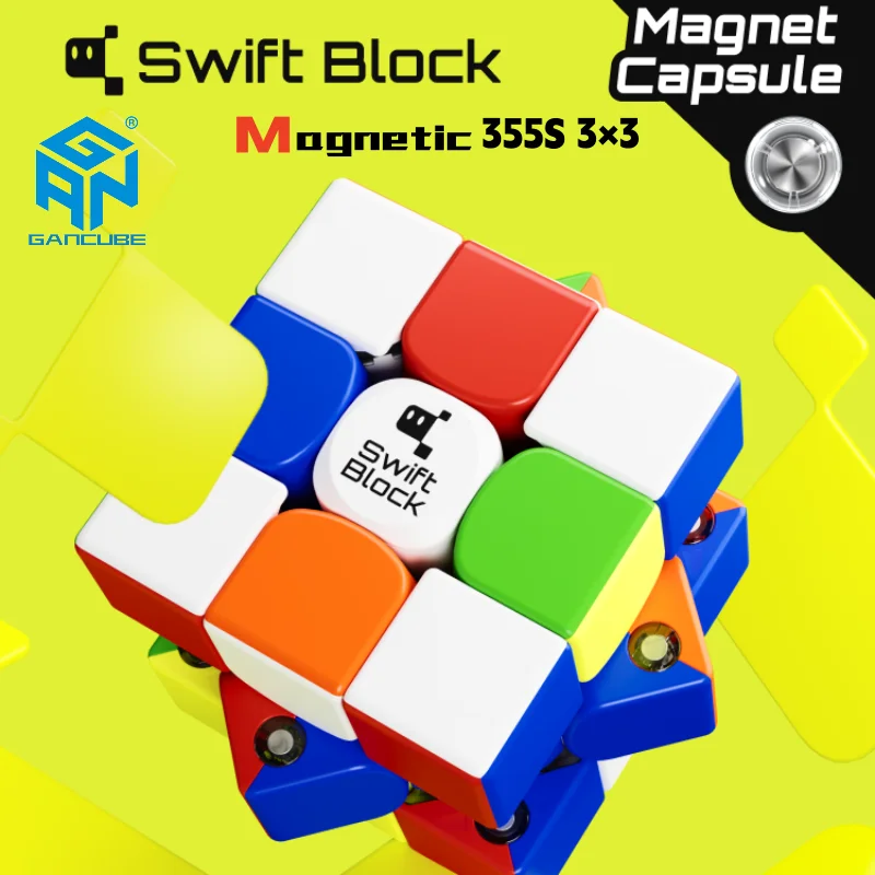 GAN Swift Block 355S 3×3 M Magnetic Capsule Magic Speed Cube Professional  Toys Gancube Sub Brand Magnets Magico Cubo Puzzle - AliExpress