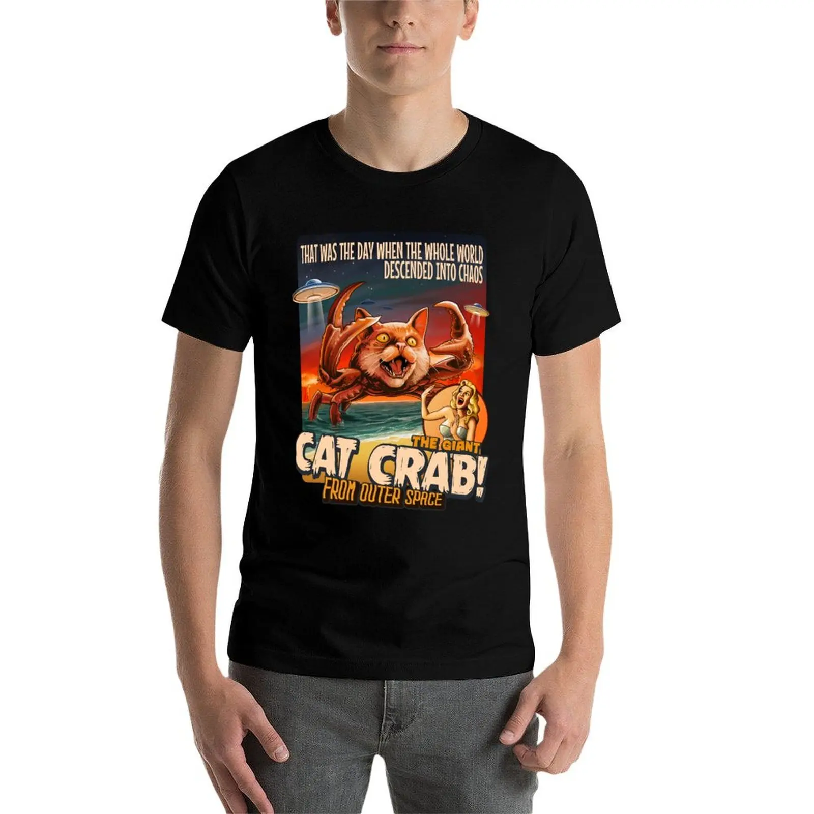 The Giant Cat Crab T-Shirt anime clothes sweat outfits for men