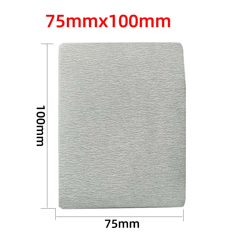 Trocken Schleifpapier Schleifen Papier 75*100MM Haken Schleife Grit 80/120/180/240/320/400/600# Sander Pads Blatt Klebstoff Metall Polieren Werkzeug – Detail 1