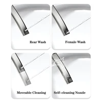 New Design Bathroom Sanitary Ware One Piece Intelligent Wc Toilet Bowl Egg Shape Automatic Round Smart Toilet 4