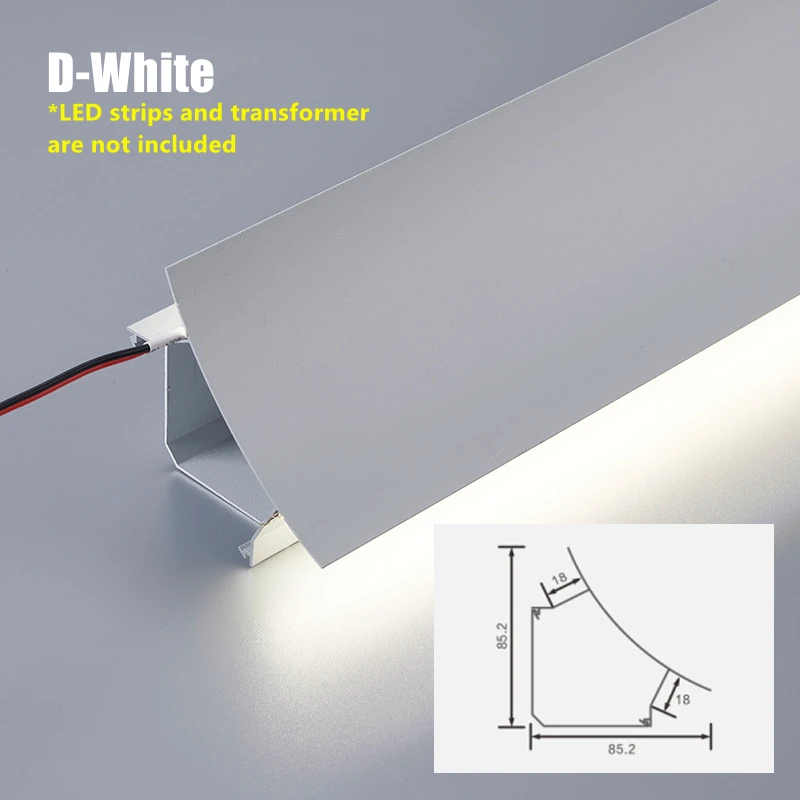 Free Ceiling Top Corner Line Lamp LED Aluminum Profile Surface Mounted  Linear Light Channel Ceiling Luminous