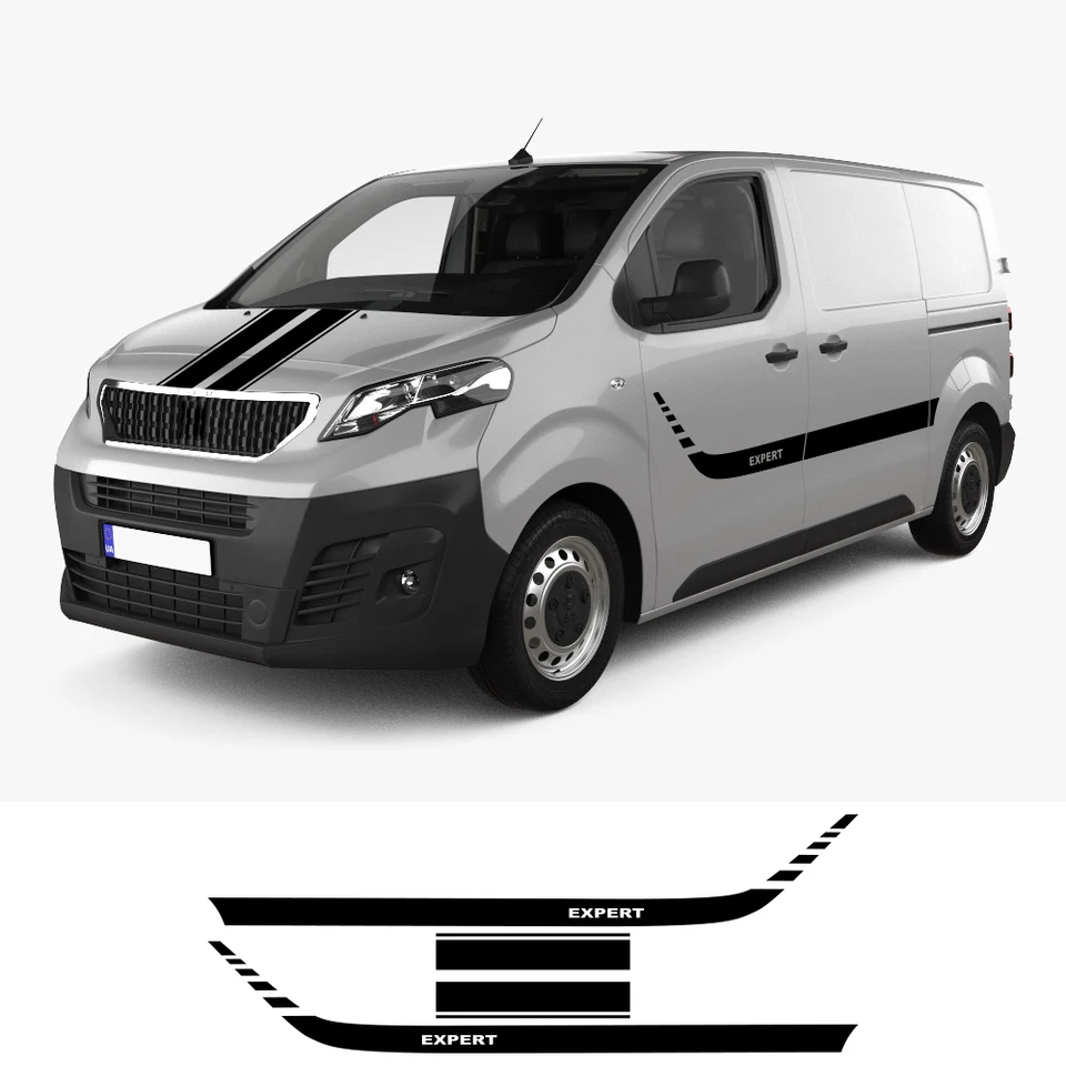 Lot De 8 Autocollants De Protection Pour Poignées Peugeot Expert 3 (2016-2024) - Design élégant, Résistant Aux Rayures, Installation Rapide Sans Outil