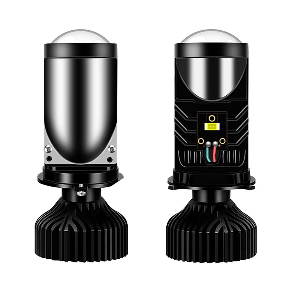 

H4 LED Headlight Bulb Car LED Bulb 10-32V Mini Projector Lens Lamps 6000K White Large Chip Ultra Bright High Low Beam Auto Light