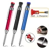 2.8MM Metal Aluminum Rod Woodworking Pencil Set with Built in Sharpener, Deep Hole Marker, Drawing and Marking Tools 1