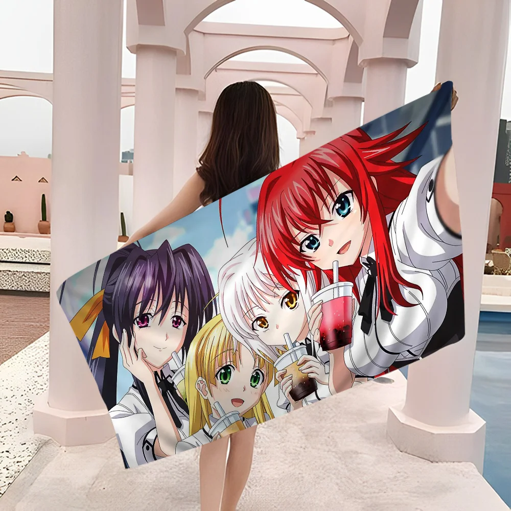 Anime High School DxD Cartoon Beach Towel Cute Kawaii Room Decor Bath Girls Children Hand Towels For Bathroom Shower 6