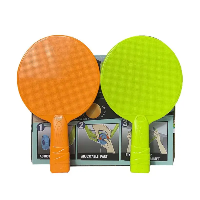 Tennis de Table à suspendre, ensemble de jouets d'entraînement pratique  avec raquettes, facile à installer