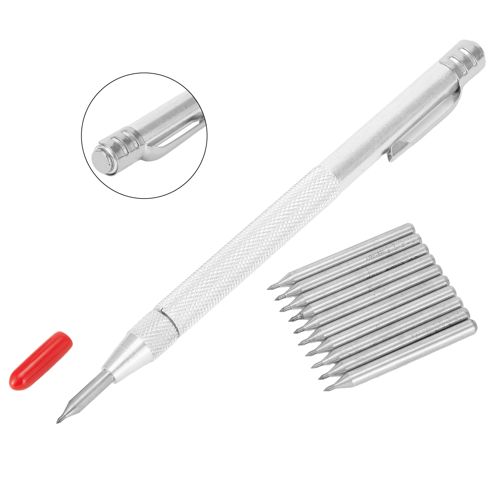 14cm Scriber Tungsten Carbide Tip Aluminium Engraving Pen Marking Tip Set For Glass Ceramic Stainless Steel Carving Hand Tool