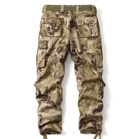Men Combat Pants With Knee Pads Tactical Cargo Sport Trousers Camouflage Multicam Trekking Hunting Clothes（Not belt） 2