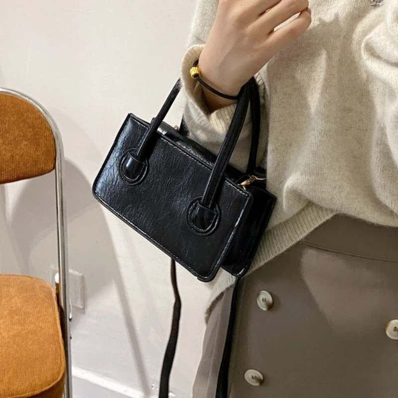 2022 Autumn Winter New Women Simple Mini Messenger Bags Solid Color Fashion Shoulder Bag Women Small Handbag