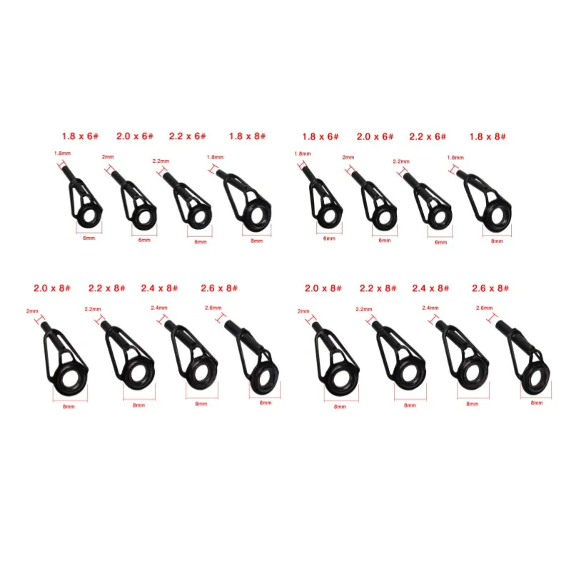  slider image of 8/16/80Pcs Black Top Tip
