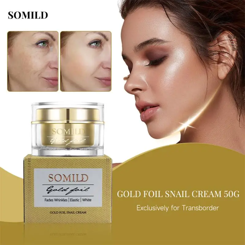 

Gold Snail Wrinkle Remover Cream Firming Lifting Face Skin Fade Fine Lines Anti-aging Moisturizer Nourish Care Products