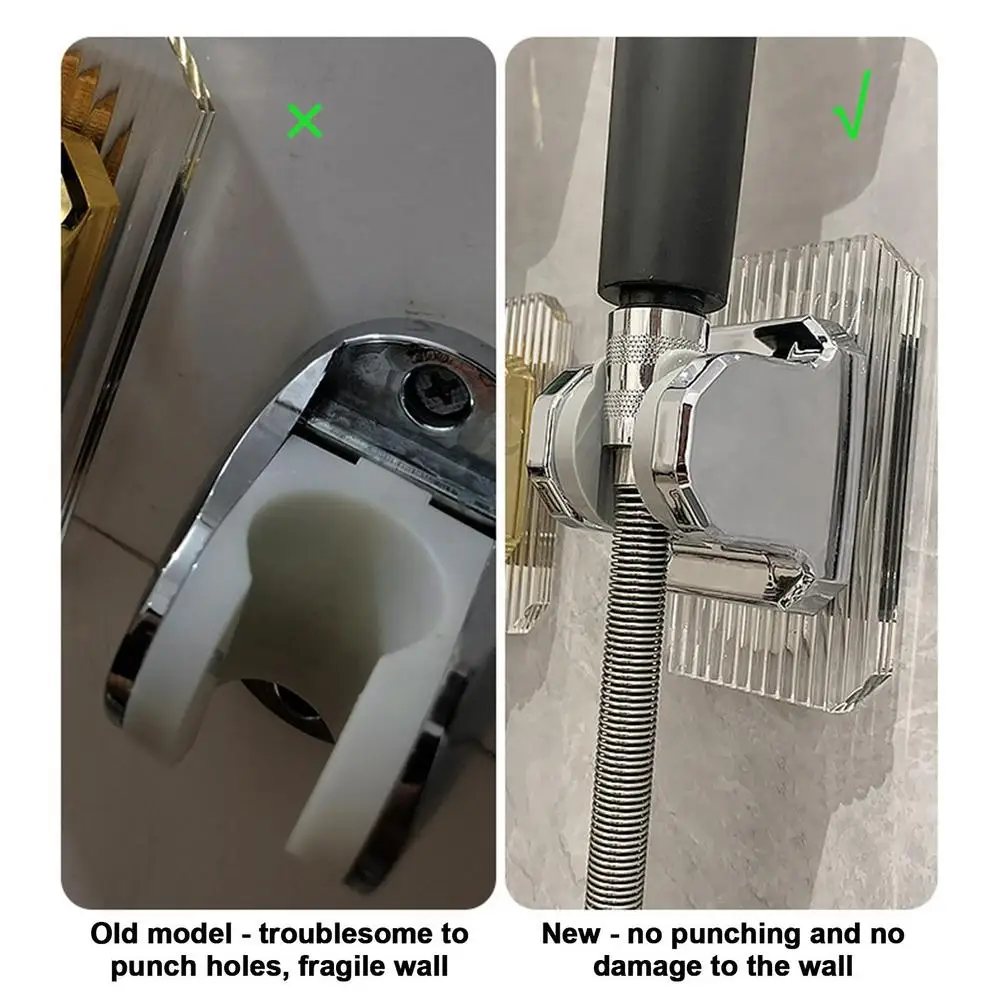 Description Picture 4 of itemShower Head Holder Suction Cup Wall Mounted Adjustable Support Brackets For Bathroom Accessories Without Drill Stand Bath