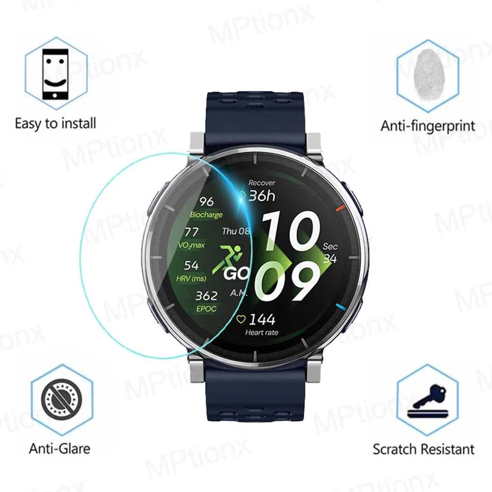 Premium Tempered Glass Screen Protector for Smartwatches - Durable & Anti-Scratch Film