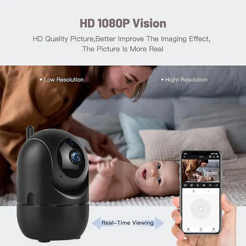 S7f14025a2db04e1ebd587b3f1a0f8577j 5GHZ IP WIFI Camera HD 1080P Smart Home Security Cam Auto Track Night Vision Wireless Surveillance Network Baby Monitor Camera