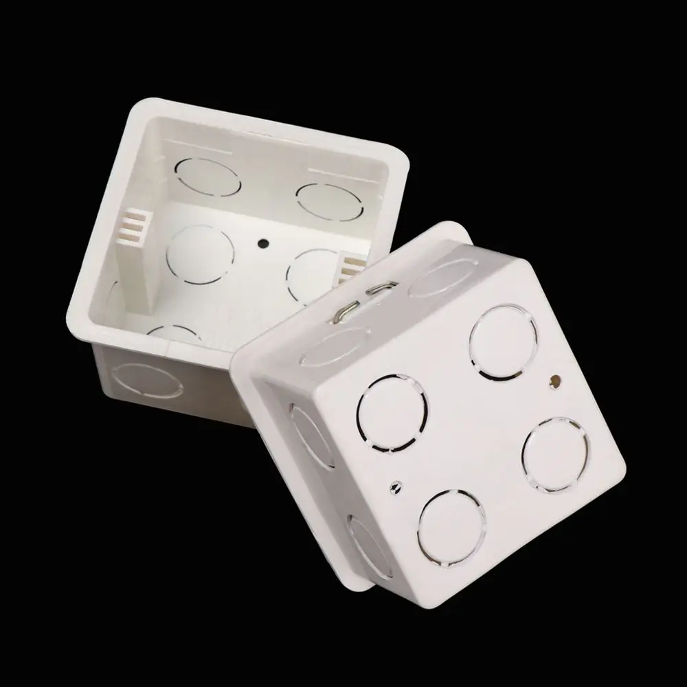 Home Equiments Light Touch PVC Plastic Wall Mounting Box Junction Concealed Bottom Switch Cassette switch box