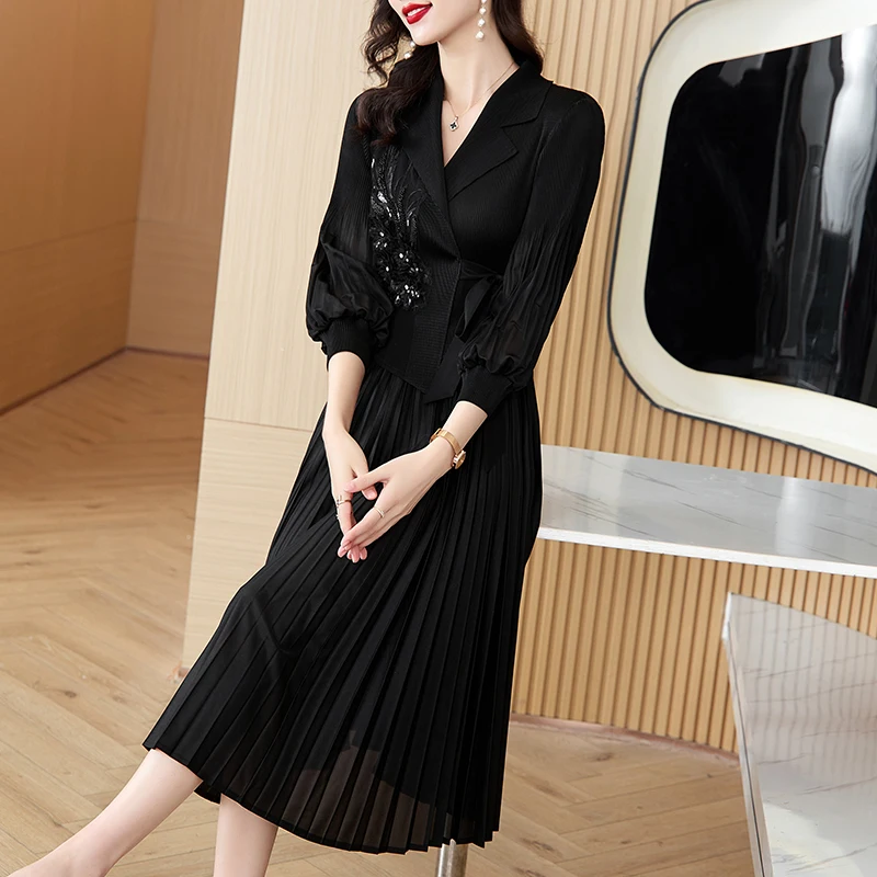 スカート MiuMiu Pleated dress MIU MIU Recycled silk pleated skirt Grigio (MiuMiu/スカート